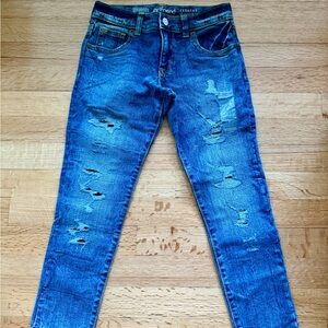 Gymboree “Girlfriend” Blue Distressed Skinny Jeans